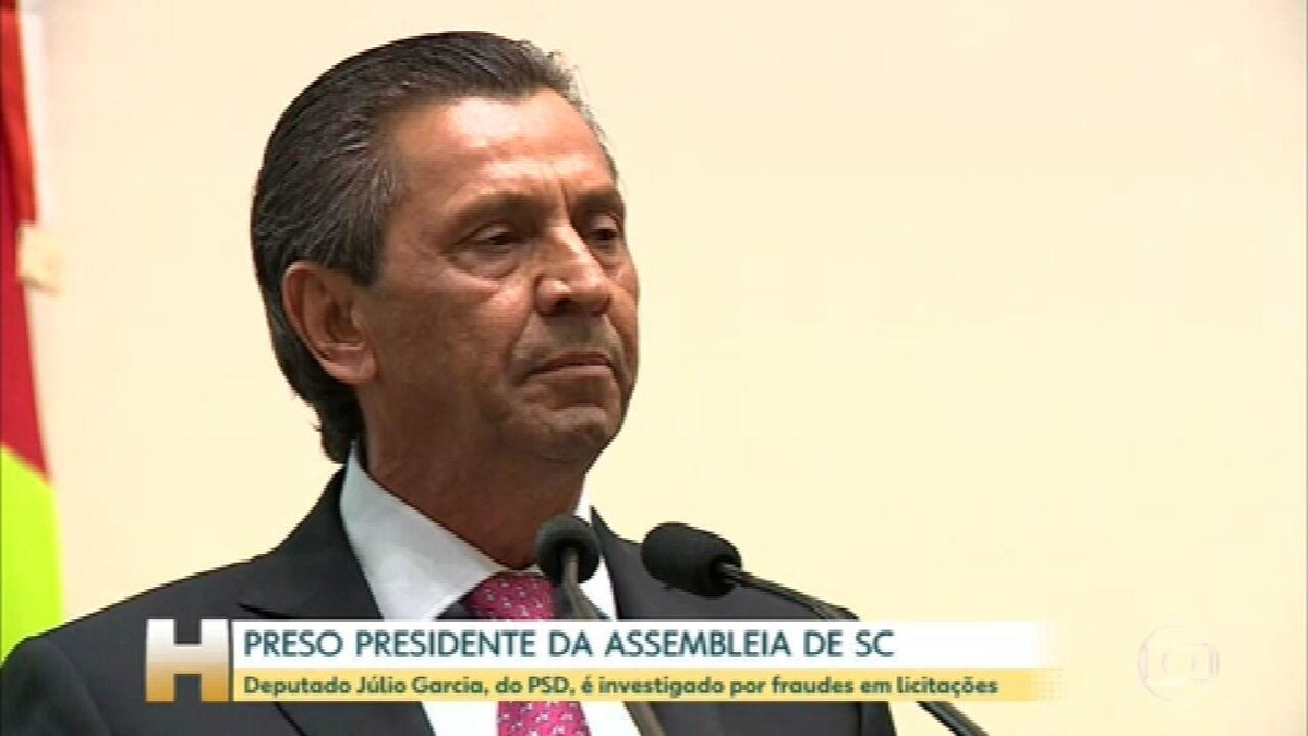 Deputado Julio Garcia presidente da Alesc tem prisão domiciliar