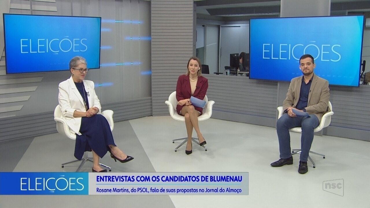 Elei Es Em Blumenau Rosane Martins Psol Entrevistada No Jornal Do