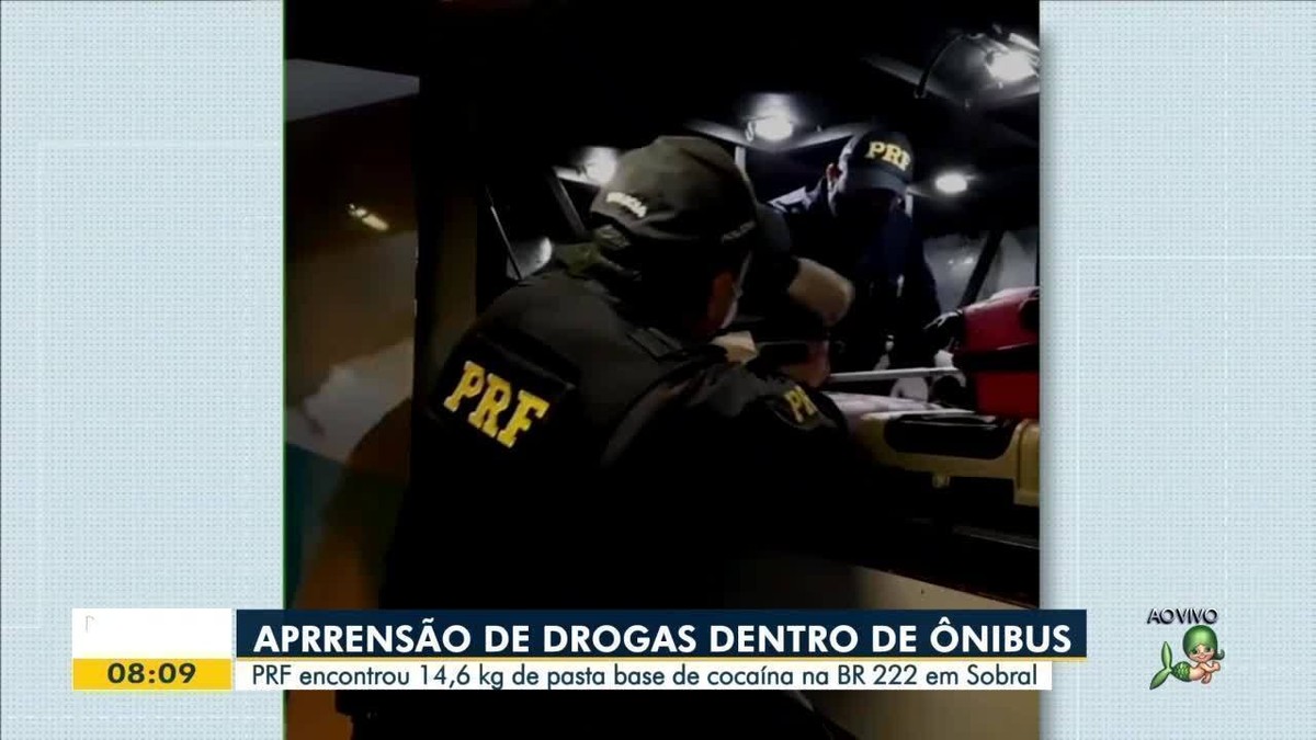 PRF apreende droga avaliada em R 1 8 milhão no Ceará duas mulheres