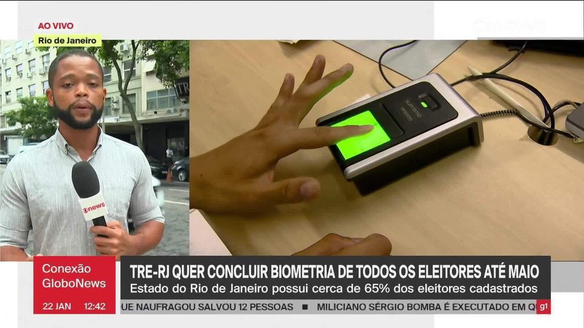 TRE RJ quer concluir biometria de todos os eleitores do estado até maio