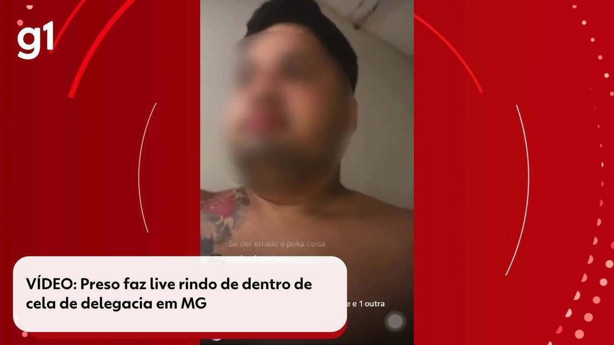 V Deo Preso Faz Live Rindo De Dentro De Cela De Delegacia Em Mg Zona