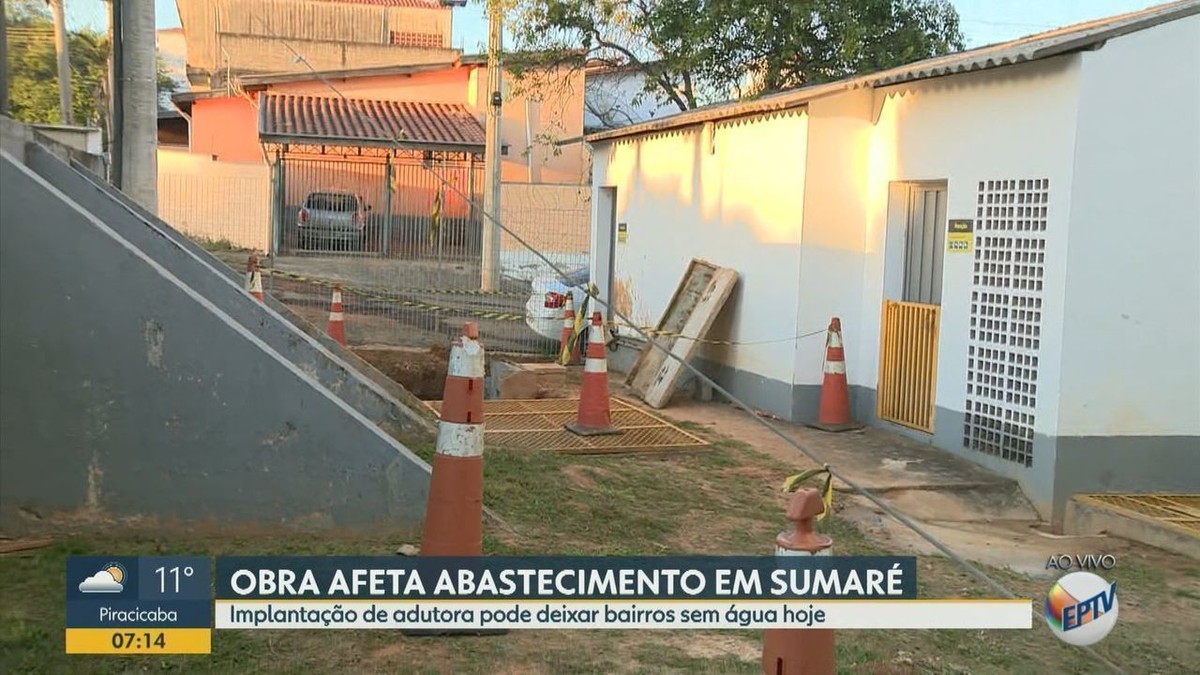 Obra de implantação de adutora afeta abastecimento de água em 31