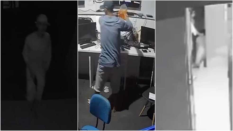 Criminosos invadiram a TV Cidade em Bacabal e atearam fogo em equipamentos  Foto: TV Cidade