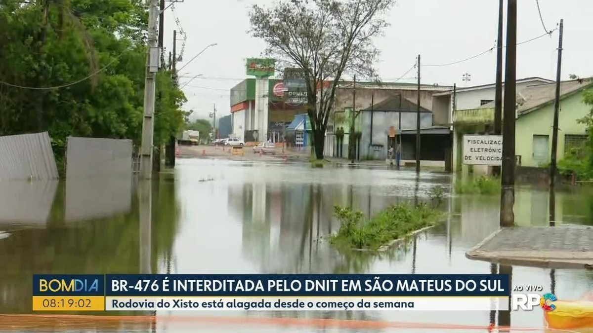 Br Interditada Em S O Mateus Do Sul Veja Desvios Campos Gerais