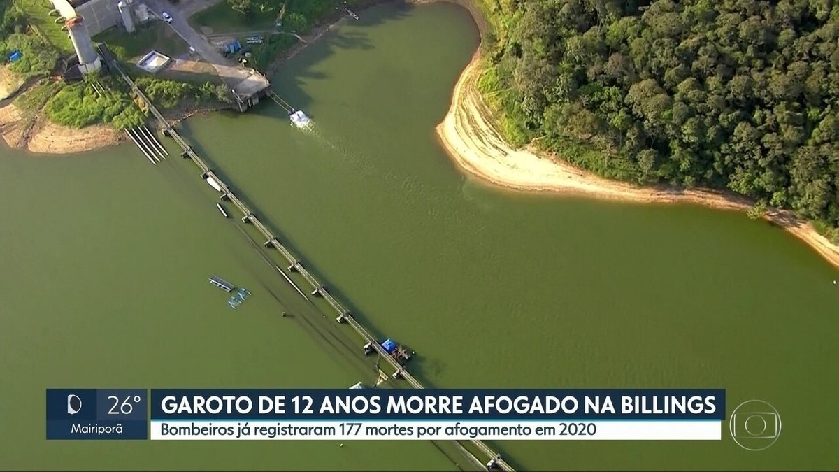 Menino de 12 anos morre afogado na Represa Billings em SP São Paulo G1