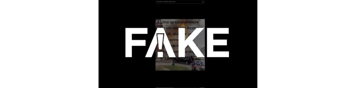 É FAKE que igreja nos EUA pegou fogo durante a celebração de um casamento gay Fato ou Fake G1