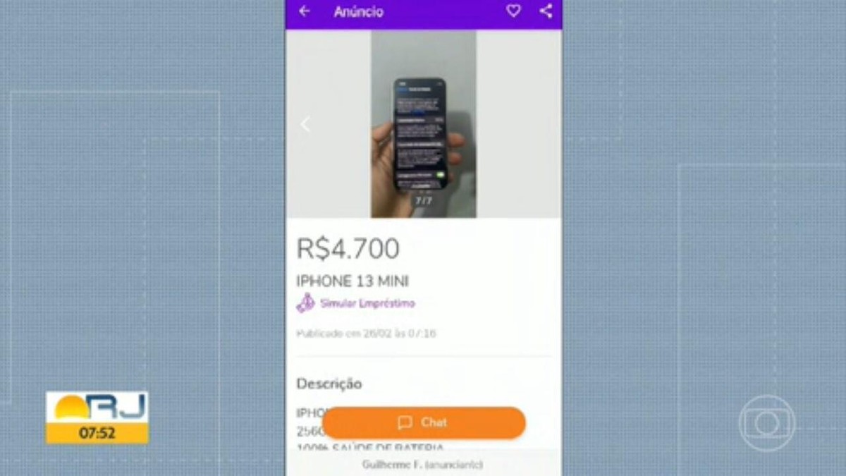 Polícia prende suspeito de vender celulares roubados na internet Rio