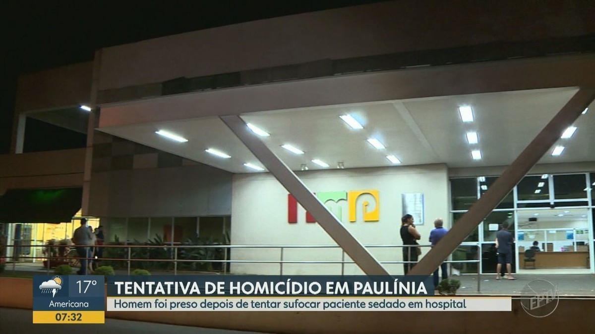 Homem é preso após tentar sufocar paciente sedado em hospital de