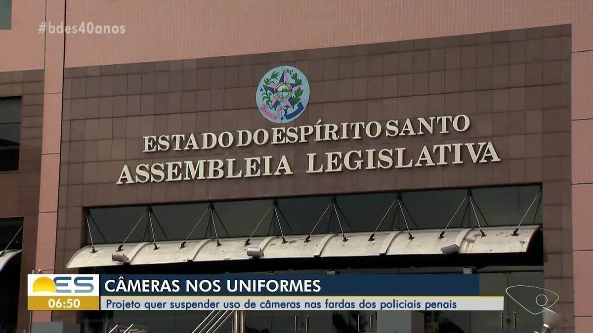 Deputado que quer tirar câmeras do uniforme de policiais penais do ES