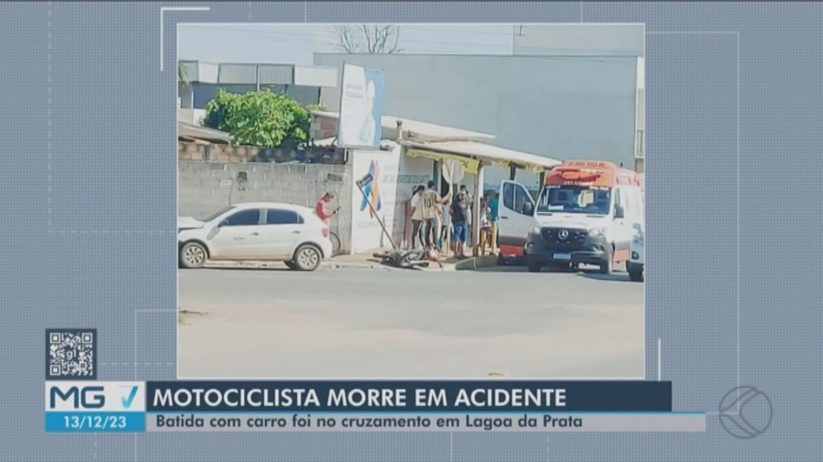 Idoso morre após acidente entre moto e carro em Lagoa da Prata Centro