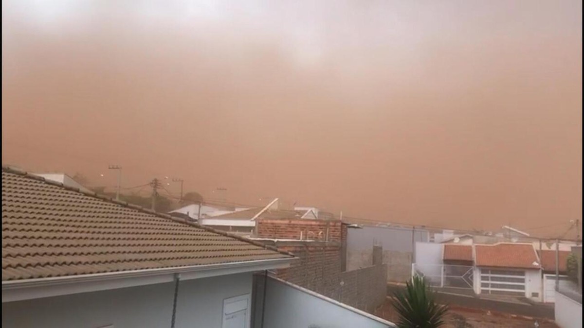 Moradores Registram Chuva De Granizo E Nuvem De Poeira No Interior De