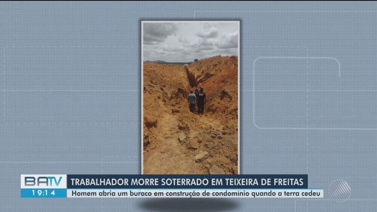 Homem morre soterrado enquanto trabalhava em construção no sul da Bahia