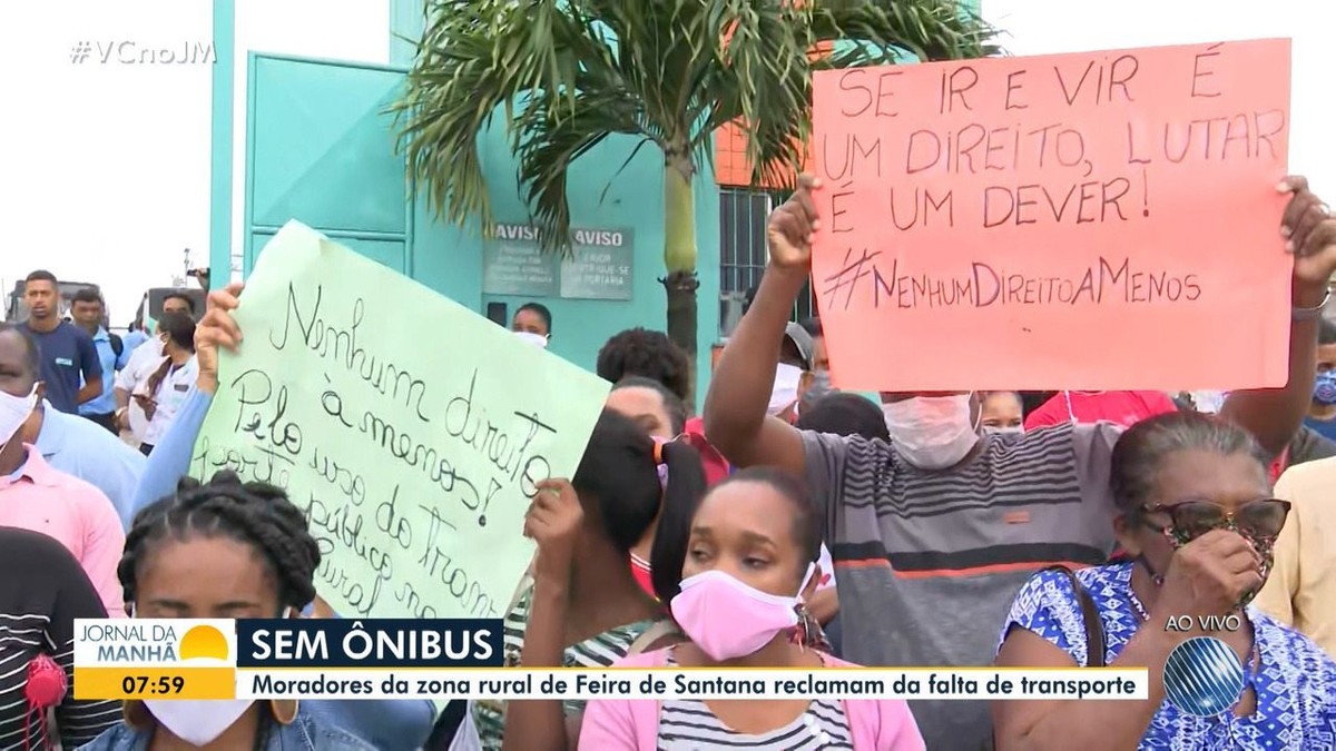 Em 2º dia de protestos contra falta de ônibus moradores da zona rural