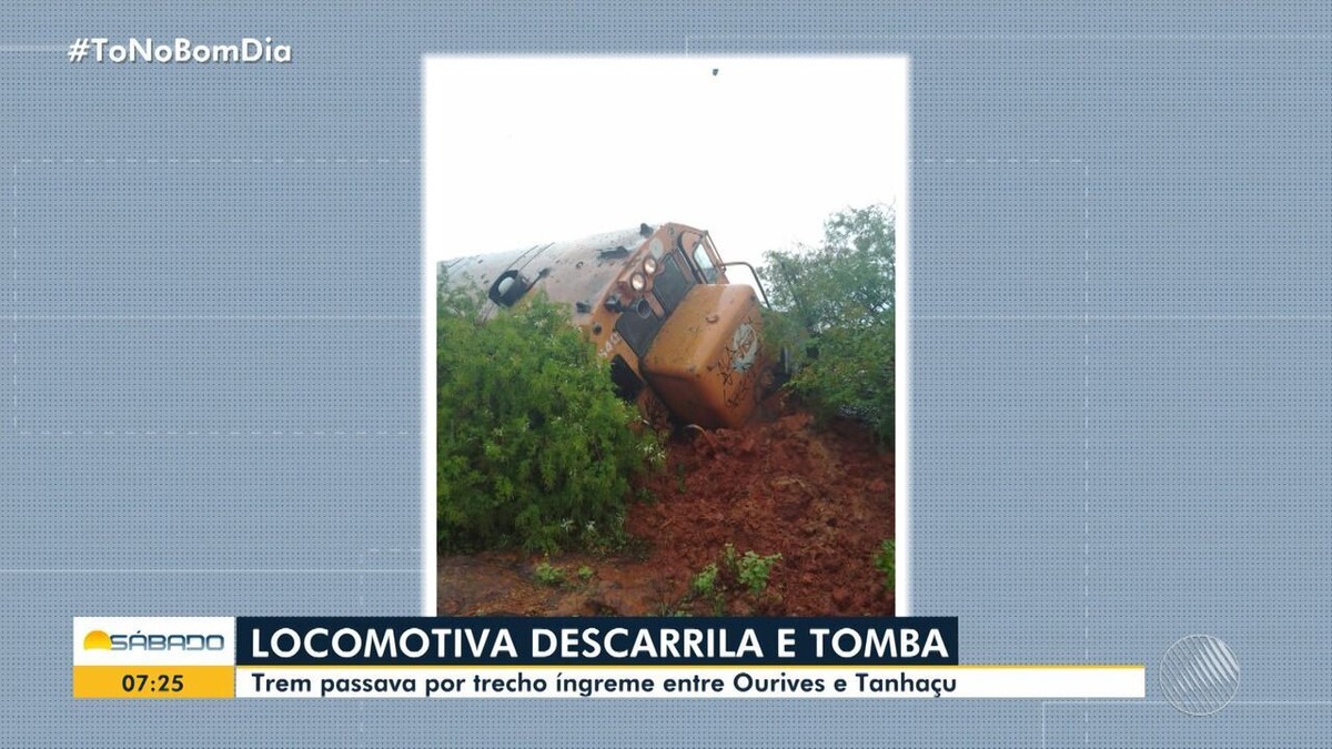 Trem Descarrila E Tomba No Sudoeste Da Bahia Bahia G