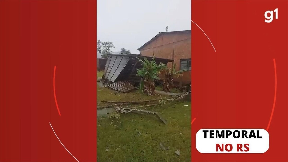 Temporal destelha casas e derruba árvores e postes em Santo Antônio da