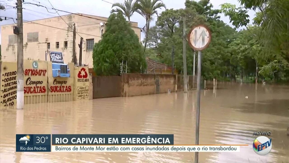 Rio Capivari Entra Em Estado De Emerg Ncia E Alaga Bairros Em Monte Mor