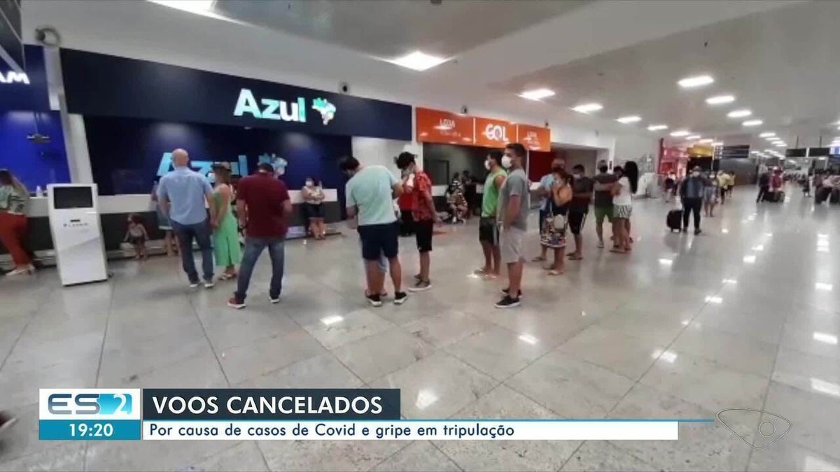 Aeroporto de Vitória tem voos cancelados por aumento de casos de Covid