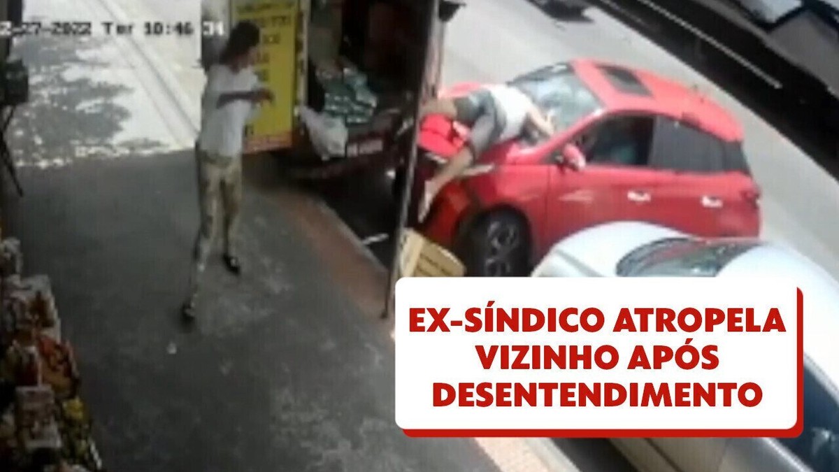 VÍDEO Ex síndico atropela vizinho de condomínio em Vila Velha ES