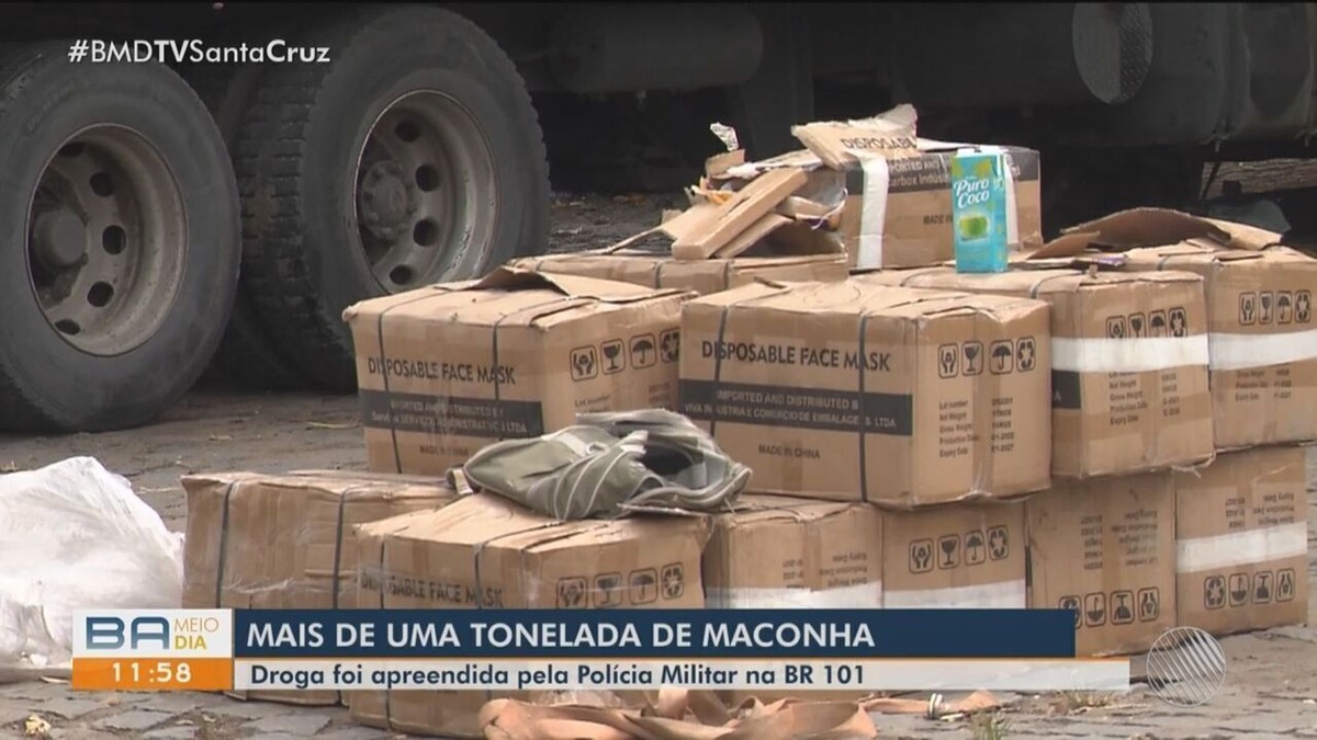 Polícia apreende cerca de uma tonelada de maconha e diz que droga seria