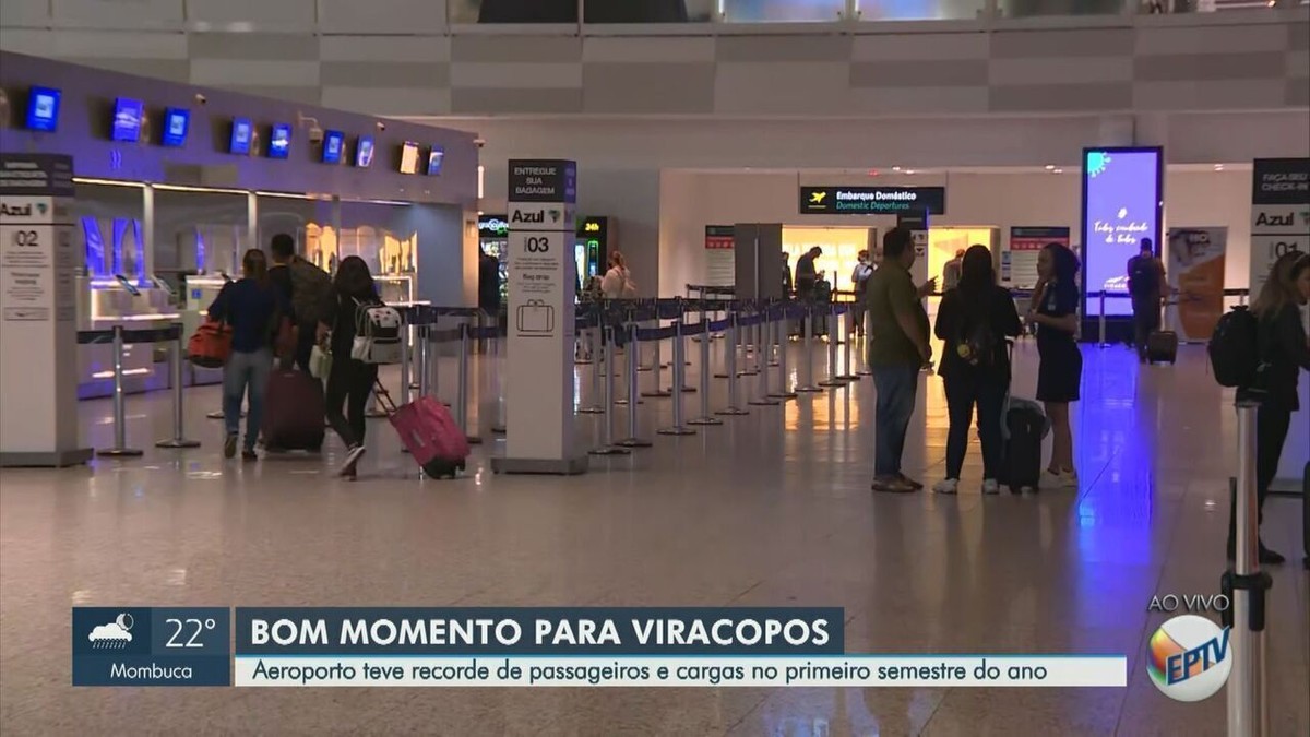 Aeroporto de Viracopos tem melhor 1º semestre da história da concessão