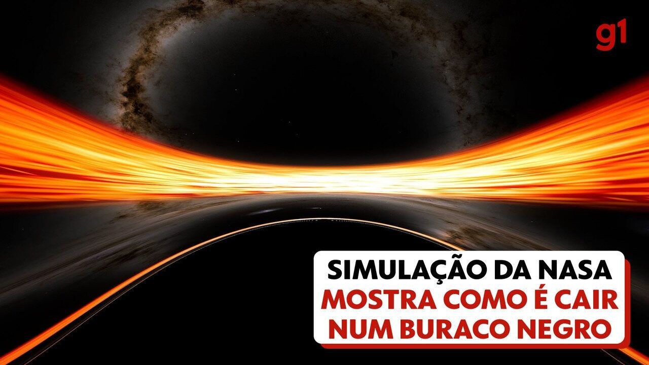 VÍDEO simulação da Nasa mostra mergulho em buraco negro Ciência G1