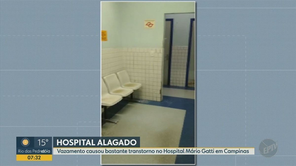 Vazamento Deixa Corredores Do Hospital M Rio Gatti Alagados Em Campinas