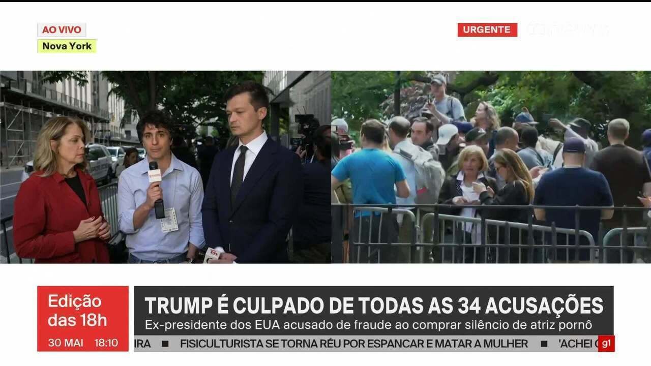 Trump é condenado por fraude ao comprar silêncio de atriz pornô pena