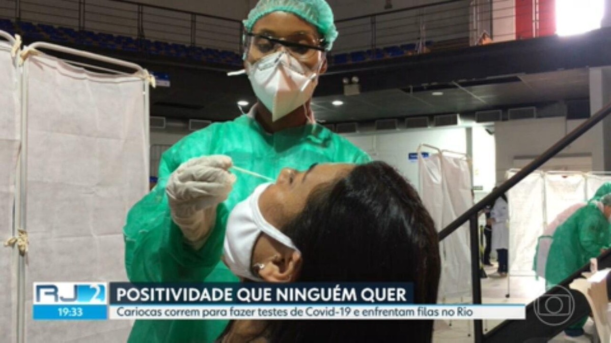 43 dos testes de Covid no Rio dão positivo; veja onde se testar