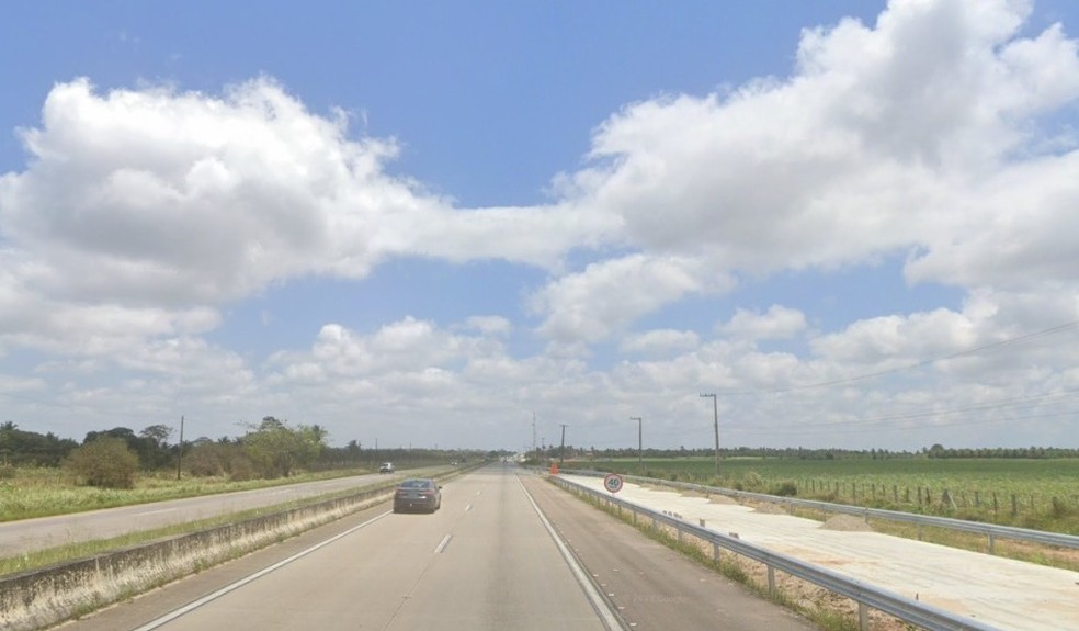 BR-101 em São José de Mipibu, na Grande Natal — Foto: Foto: Reprodução/Google