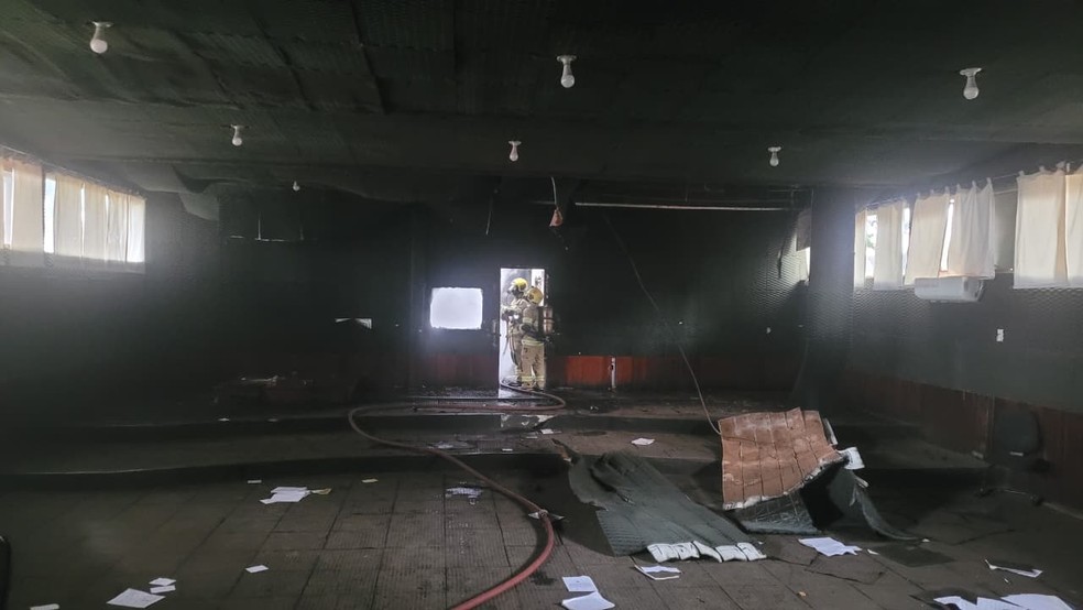 Mulher morre carbonizada em quartel do Exército Brasileiro no Setor Militar Urbano, no DF — Foto: Reprodução