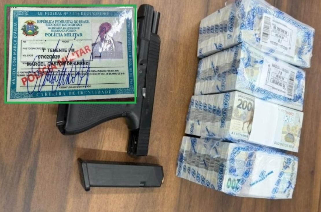Policial Militar é preso ao sacar R$ 800 mil em espécie em MT; polícia investiga lavagem de dinheiro