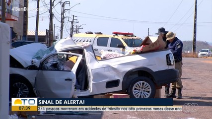 Tocantins registra mais de 250 mortes por acidente de trânsito até agosto de 2025