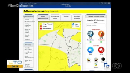 Chuvas em fevereiro ficam 50% acima da média histórica em Palmas