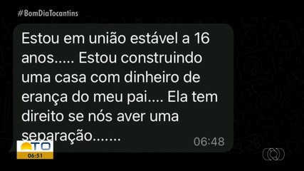 Advogada tira dúvidas sobre união estável no Bom Dia Responde