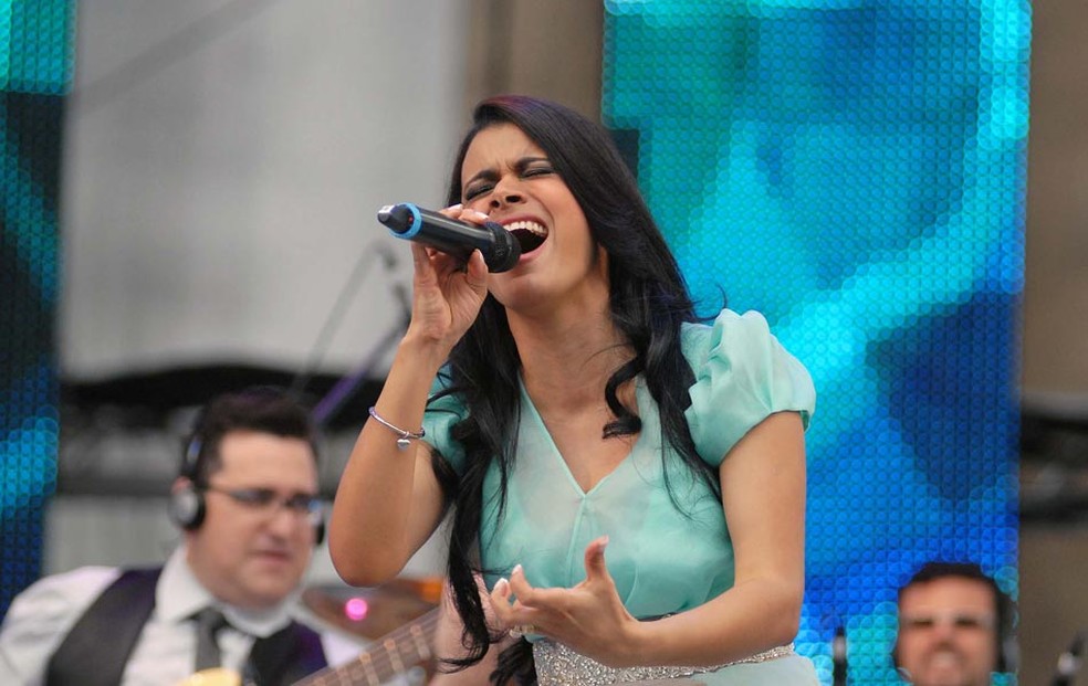 A cantora Damares vem do Paraná — Foto: Alexandre Durão/G1