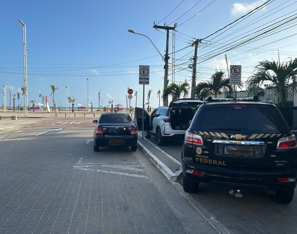 Operação "Mercato Clauso" cumpriu nove mandados de busca e apreensão nas cidades de Fortaleza, Canindé e Choró´. — Foto: Polícia Federal/ Divulgação