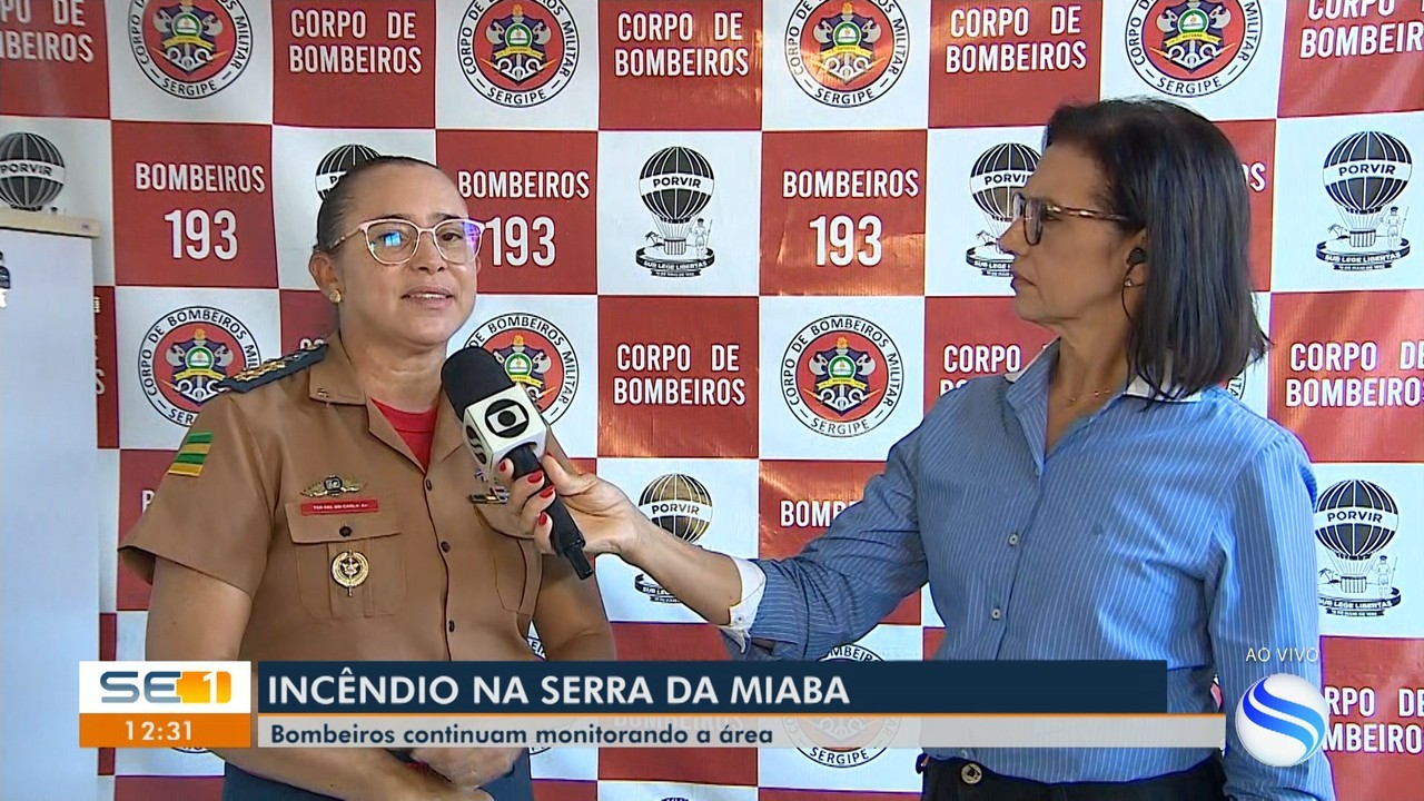 Incêndio atinge vegetação na Serra da Miaba em São Domingos | G1