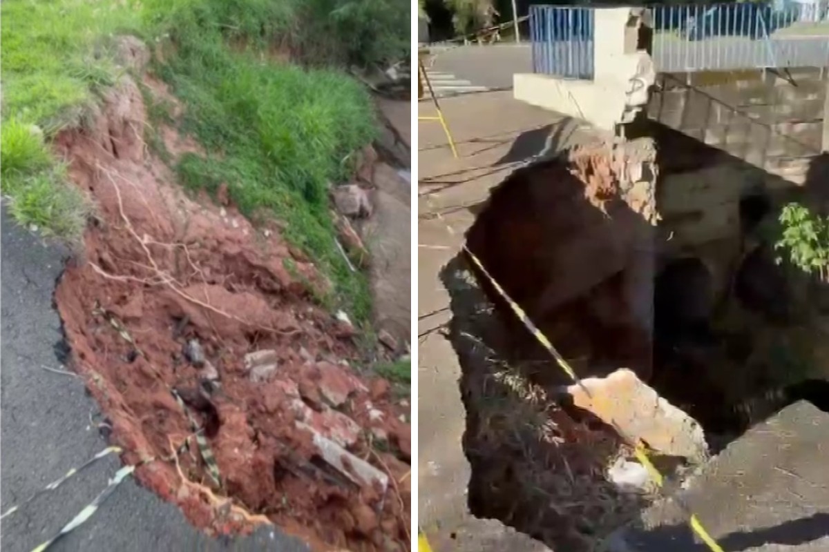 Cratera segue aberta à beira de avenida em Itapira há três anos, diz moradores