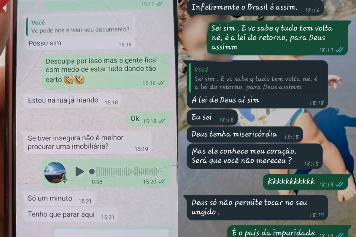 Mãe e filha descobrem que caíram no golpe do falso aluguel e golpista ainda debocha: 'não mereceu?'