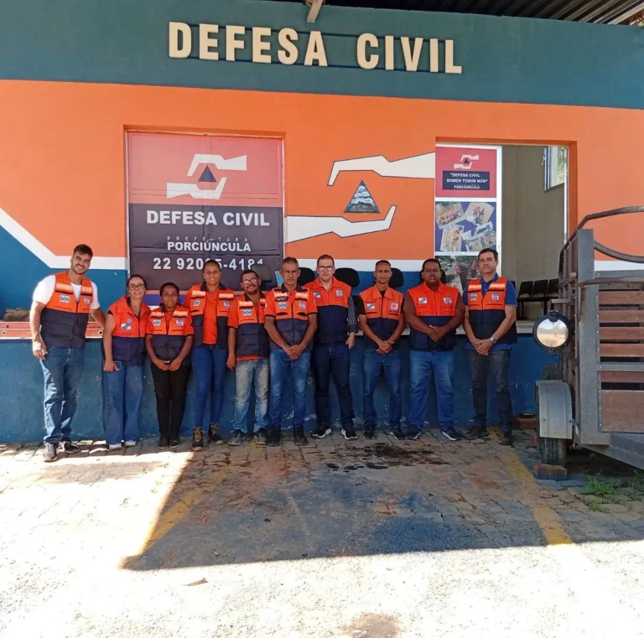 Porciúncula recebe vistoria em áreas de risco e sistema de monitoramento do Rio Carangola