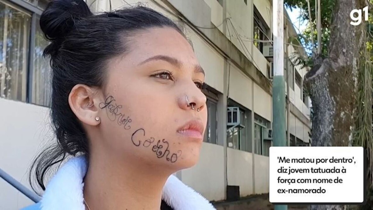 Rapaz que tatuou nome no rosto da ex-namorada descumpriu duas medidas  protetivas | Vale do Paraíba e Região | G1