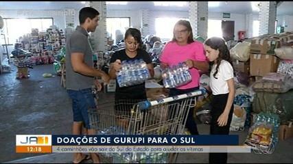 Quatro caminhões de doações vão sair do sul do estado para o Rio Grande do Sul