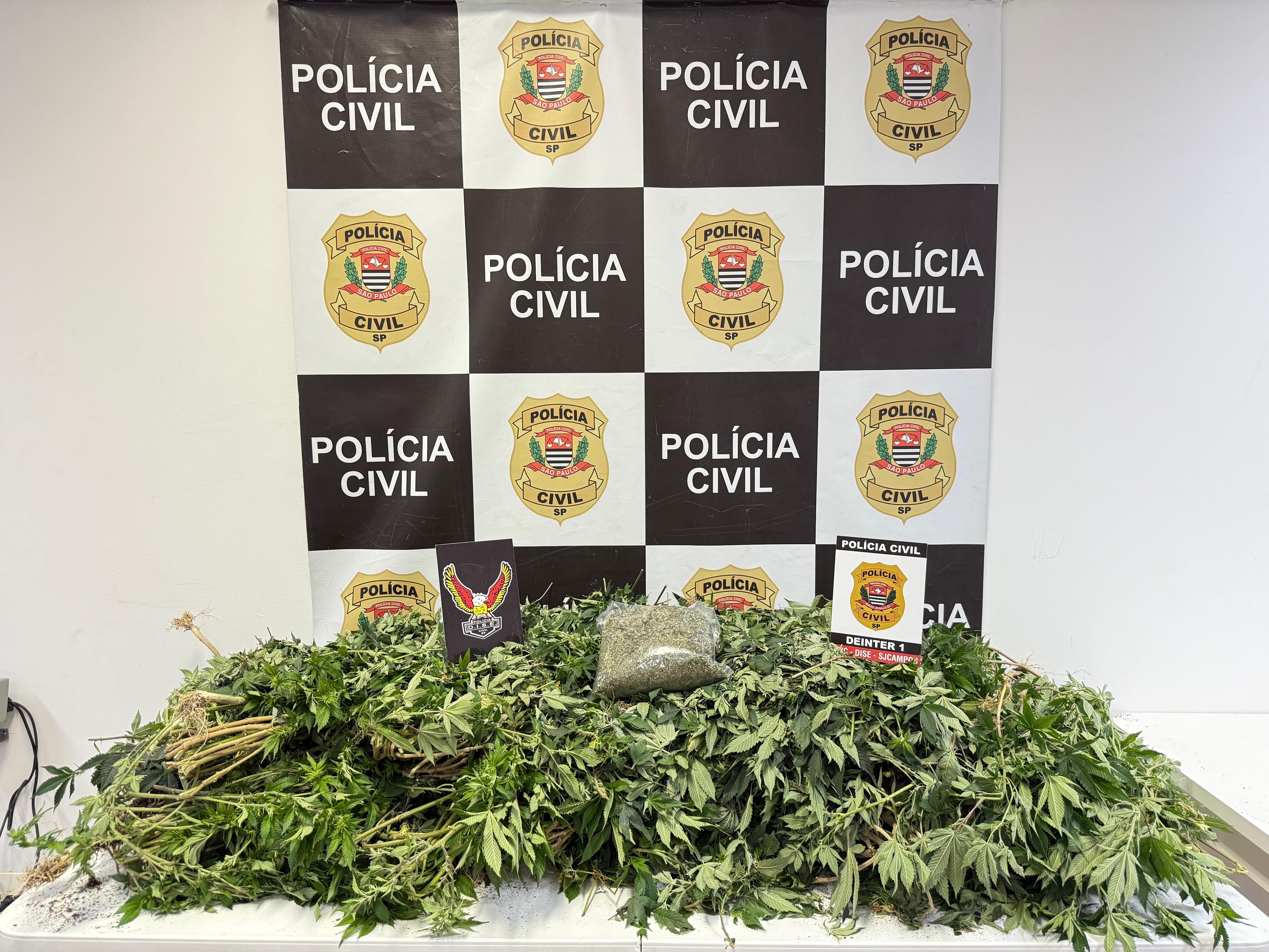 Homem acusado de vender drogas pelas redes sociais é preso com 20 kg de maconha em São José