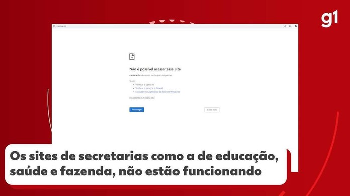 Serviços on-line da Prefeitura do Rio afetados por ataque hacker permanecem  fora do ar, Rio de Janeiro