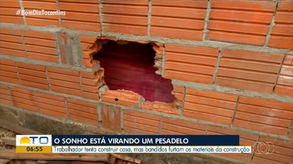 Trabalhador tem materiais furtados de casa ainda em construção