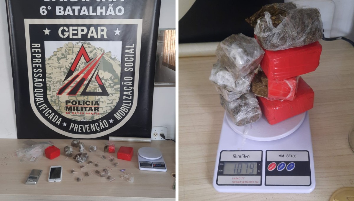 Polícia prende jovens por tráfico em Governador Valadares e apreende drogas em casa e em lote vago