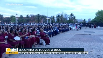 Mulheres participam de congresso evangélico em Palmas