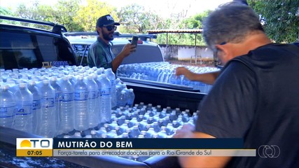 Força-tarefa arrecada doações para as vítimas das enchentes no RS