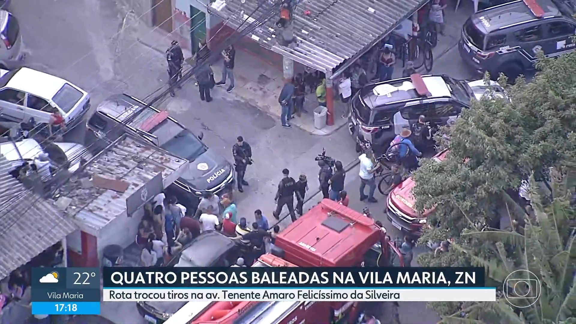 Quatro pessoas são baleadas na Zona Norte de SP