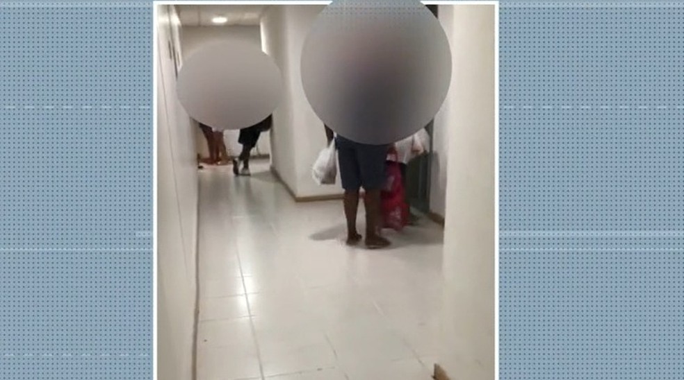 Moradores de condomínio em Salvador reclamam de implantação de padaria dentro de apartamento — Foto: Reprodução/TV Bahia  